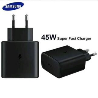 Sansung 45W PD  Super Fast 2 Pin Charger 2.0 with Type C Data Cable from Type C