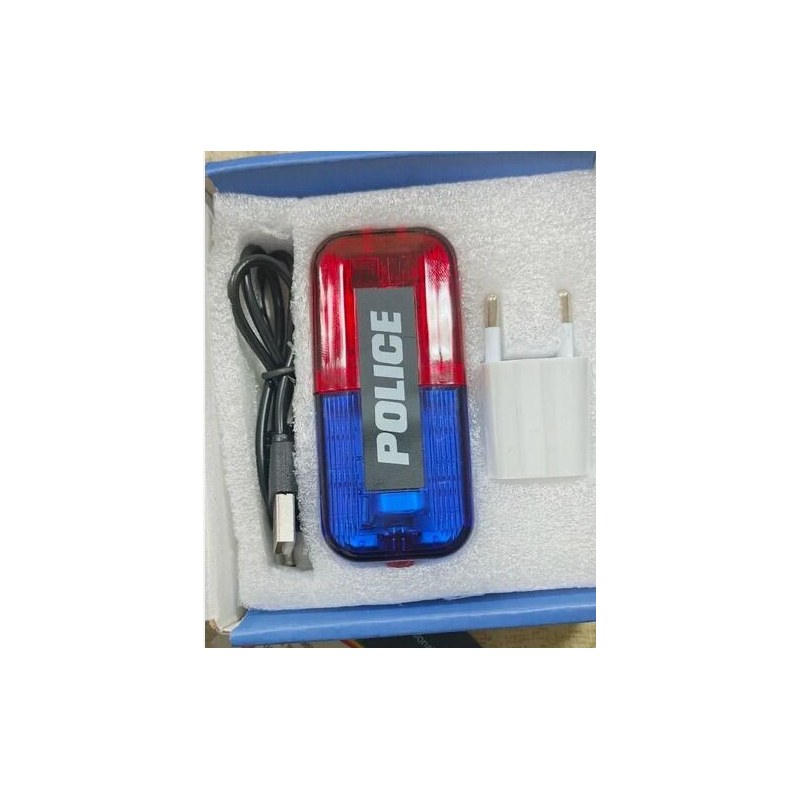 Rechargeable Shoulder light/ Police signal light/ trafic warning light with charger adaptor & cable