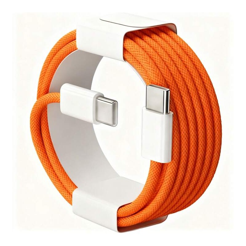 Fast Charger Cable Compatible with iPhone 17/16/15 USB-C to Type C Charging Data Cable Nylon Braided 3.3/6.6/10 Feet Long