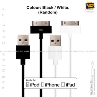 USB Cable for iPhone 4 4s iPad 2 3 iPod 30 Pin Metal Plug Charger Sync Cable for iPhone 4 4S Charging Data Cable Colour Black Or White Random 1 Pcs