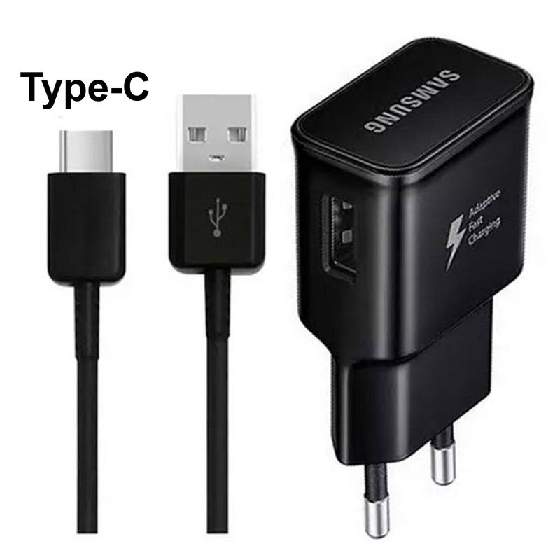 Samsung 15W Type C Fast Charging Charger Adapter With Cable -Black