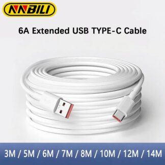 NNBILI 3m/5m/14m Extra Long Type C Charging Cable Extender Charger Wire Cord for    Mobile Phone Data Cord