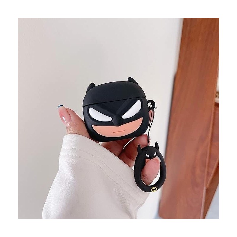 Premium BATMAN Silicone Protective Cover for Apple AirPods Pro, Pro 2 & Joyroom T03s Pro โ Earbuds Case Only
