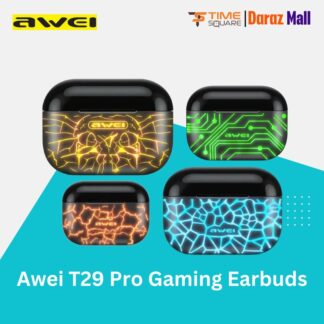 Awei T29 Pro True Wireless Games Earbuds With Dynamic Color Changing Charging Case