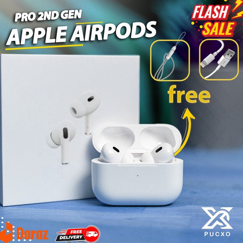 Special AirPods Pro 2nd Generation TWS Edition With High Base & Long Battery Wireless Bluetooth Earbuds By Pucko Gadget