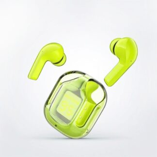 Ultrapods Pro Max True Wireless Earbuds with Bluetooth 5.3, 12 Hours Playtime, IP4 Water Resistance, Transparent Design