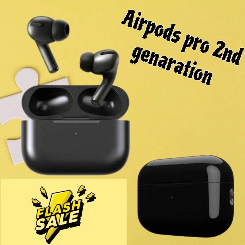 AirPods Pro 2nd gen Black wireless Earbuds (Best Quality )