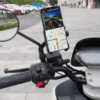 Mirror Bracket Motorcycle Mobile Phone Bracket Mountain Bike Aluminum Alloy BIKE Mobile Phone Holder / Stand
