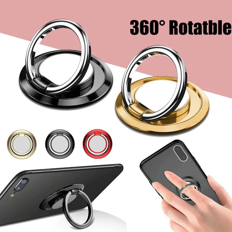 Universal Finger Ring Holder Stand Mobile Phone Luxury Rotatable Phone Back Sticker Holder for IPhone