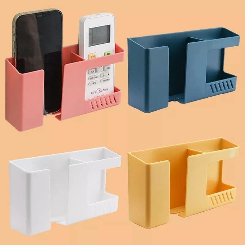 Wall-Mounted 2-in-1 Mobile Charging Holder Stand, Multi-Storage Organizer