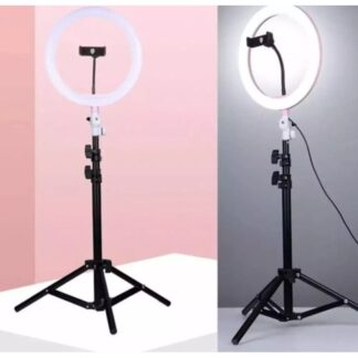 Ring Light with Adjustable Stand & Phone Holder for Live Streaming, Video Recording, Photography, and Makeup Tutorials