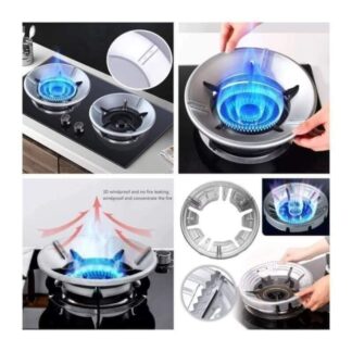 Energy Saving Gas Stove Cover Windproof Disk Heat Insulation Non-Slip Iron Stove Rack for Cooktop Range Pan Holder Stand Universal Round