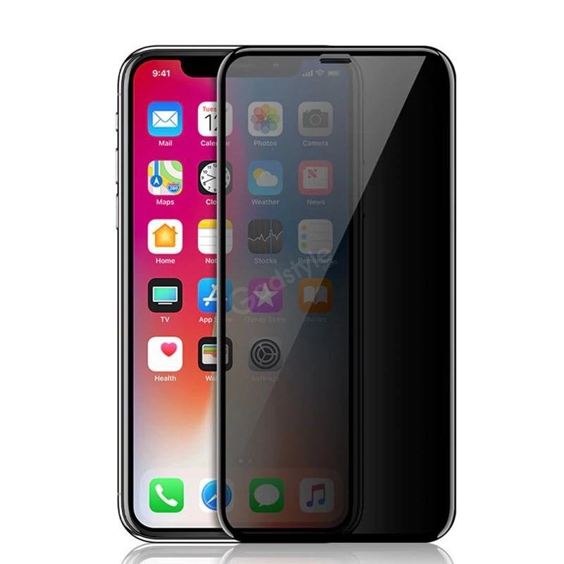 9H Privacy Tempered Glass Screen Protector for iPhone XS Max / X / XS / XR - Anti-Spy Full Coverage Guard
