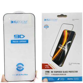 iPhone 18 Pro Max/17 Pro Max /16 Pro Max / 15 Pro Max /14 Pro Max/ 13 Pro Max/12 pro max/18 Pro/17 Pro/16 Pro/15 Pro/14 Pro/13/14 KUZOOM 3D Curved Full HD Clear Tempered Glass Scr