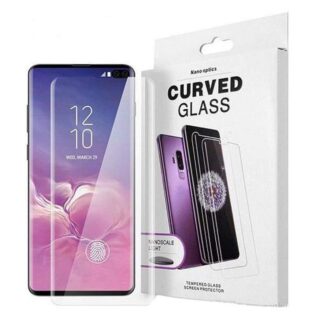 Samsung Galaxy S8 / S8 Plus / S9 / S9 Plus / S10 / S10 Plus / S 10 E / S11 / S11 Plus / S20 / S20 Plus / S20 Ultra / S20 FE UV Light Adhesive Tempered Glass Screen Protector -Trans