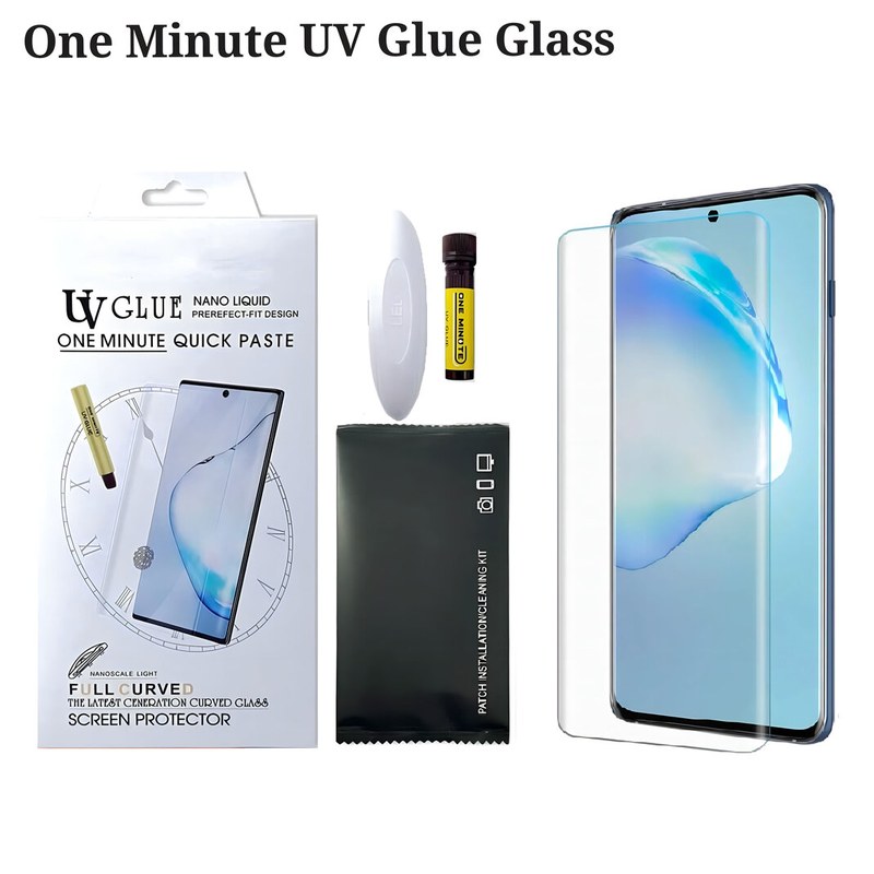 For Tecno Camon 40 PRO OneMinute UV Glue Curved Tempered Glass Screen Protector For Tecno Camon40 Pro Screen Guard Gorilla Glass Protector With Easy Installation Full Kit