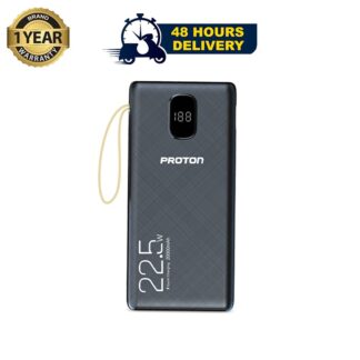 Proton Energy Mate Power Bank- 22.5W 20000mAH with in-built 2 Torch Light for Travel -  751135 with Free Delivery