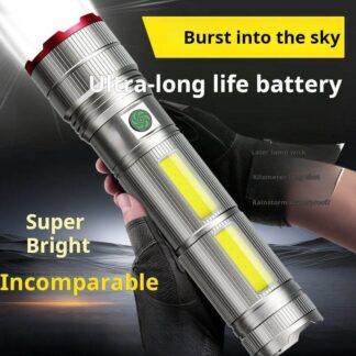 50000mAh Rechargeable LED Light with Power Bank – Digital Display | Made in Japan