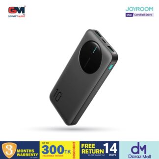 Joyroom JR-PBF12 High-Capacity 10000mAh Power Bank with Quick Charge 2.0 & Fast Charge Support, 3-Port Charging (2x USB-A, Type-C), 2.4A Output