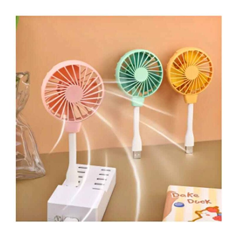 Small Handheld Fan usb Fan Mini Desktop Office usb Portable Silent Office Small Fan Outdoor Laptop Computer Power Bank Summer Office Table Fan Rechargeable -Random color