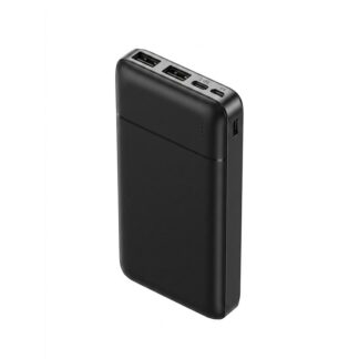 10000mAh Power Bank | Dual USB Output & Type-C/Micro Input | Safe & Stable Charging - Black