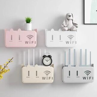 Wall Mounted Storage Box, Wireless WiFi TV Set-top Box, Router Shelf, No Drilling Design, Can Hold Various Small Items At Home_BEST GADGETS