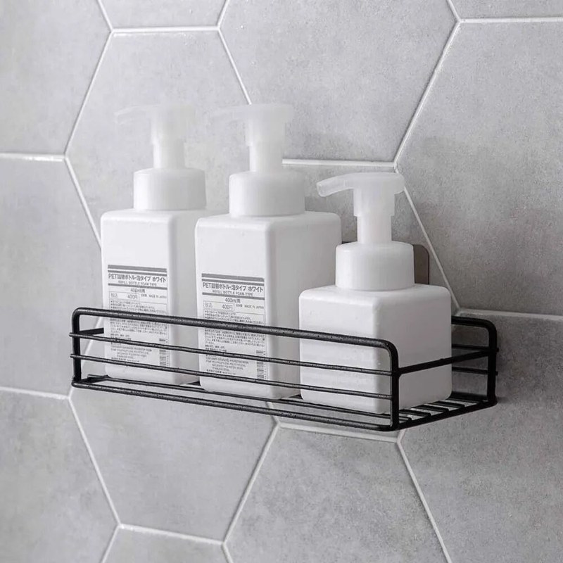 Toilet Storage Rack Bathroom Shelf No-Drill Shelf Shower Wall Mounted Shelf Bracket Bathroom Accessory Organizer Shampoo-Best Gadgets