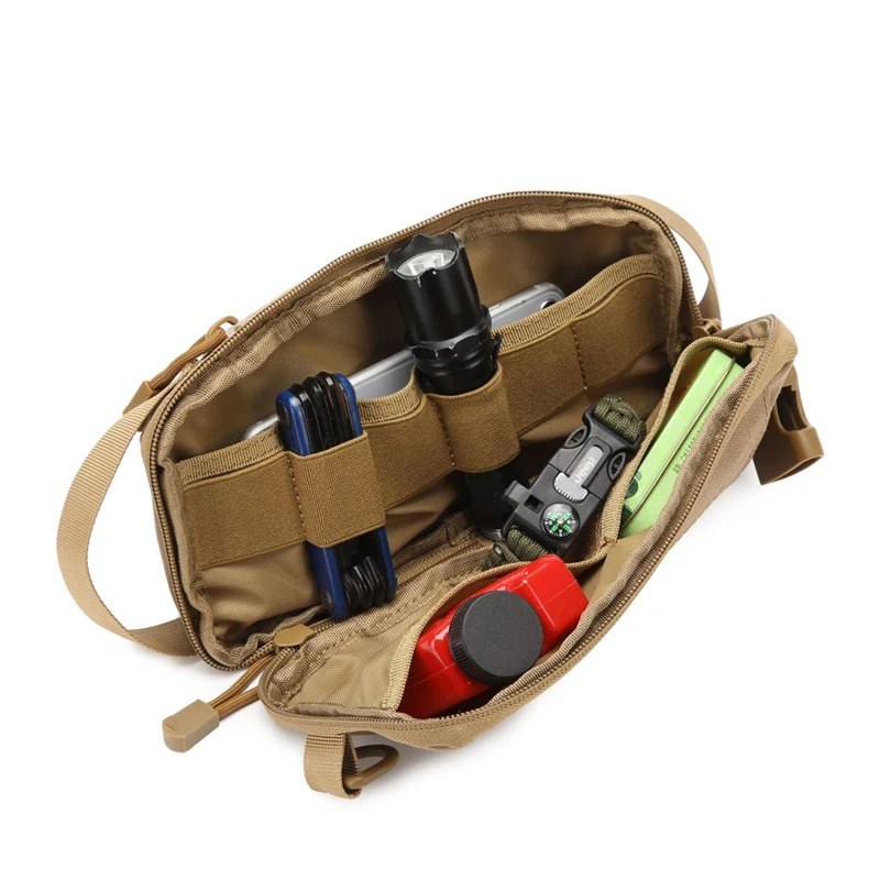 Small outdoor sling bag Compact Tissue bag Mini EDC kit Practical tool bag Gadget Storage bag Pocket bag